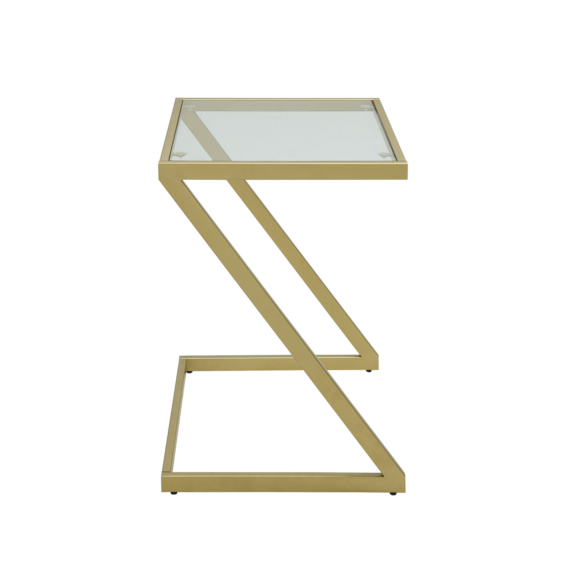 Aurora Z Base Accent Table, Gold